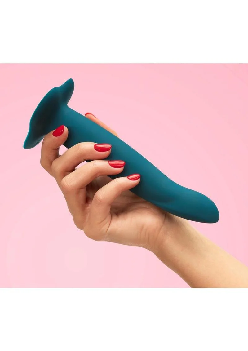 Limba M Silicone Posable Dildo with Suction Cup Base - Deep Sea - Image 4