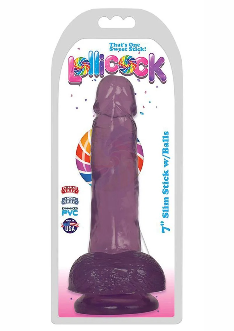 Lollicock Slim Stick Dildo with Balls - Image 10