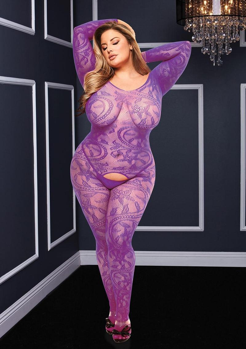 Longsleeve Crotchless Bodystocking - Image 9