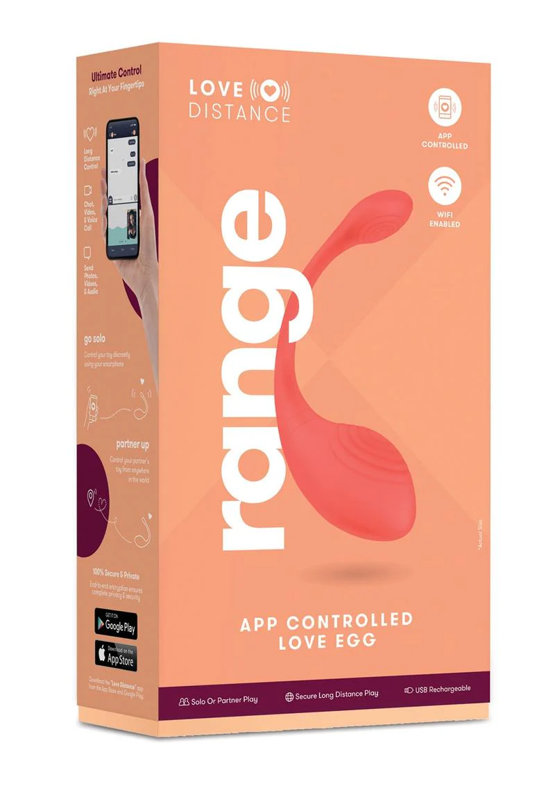 Love Distance Range App Controlled Silicone Rechargeable Love Egg - Image 2