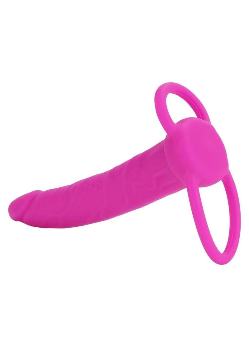 Love Rider Silicone Dual Penetrator Dildo Cock Ring - Image 8