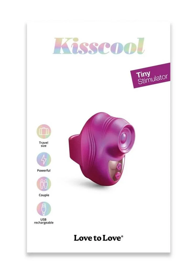 Love to Love Kisscool Rechargeable Silicone Finger Vibrator - Iridescent - Image 2