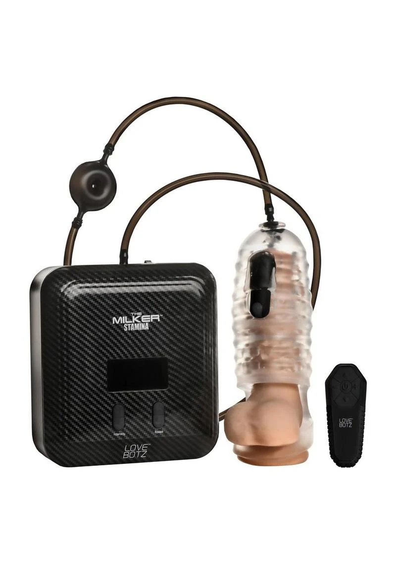 Lovebotz The Milker Max Edition Rechargeable Thrusting and Vibrating Masturbator with Remote - Image 3