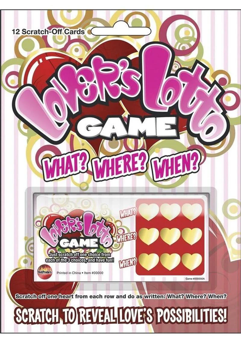 Lovers Lotto Game Scratch N Play Sex Game Carded - Image 2