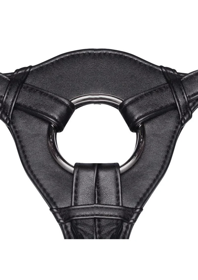 Lux Fetish Patent Leather Strap-On Harness Adjustable - Image 4