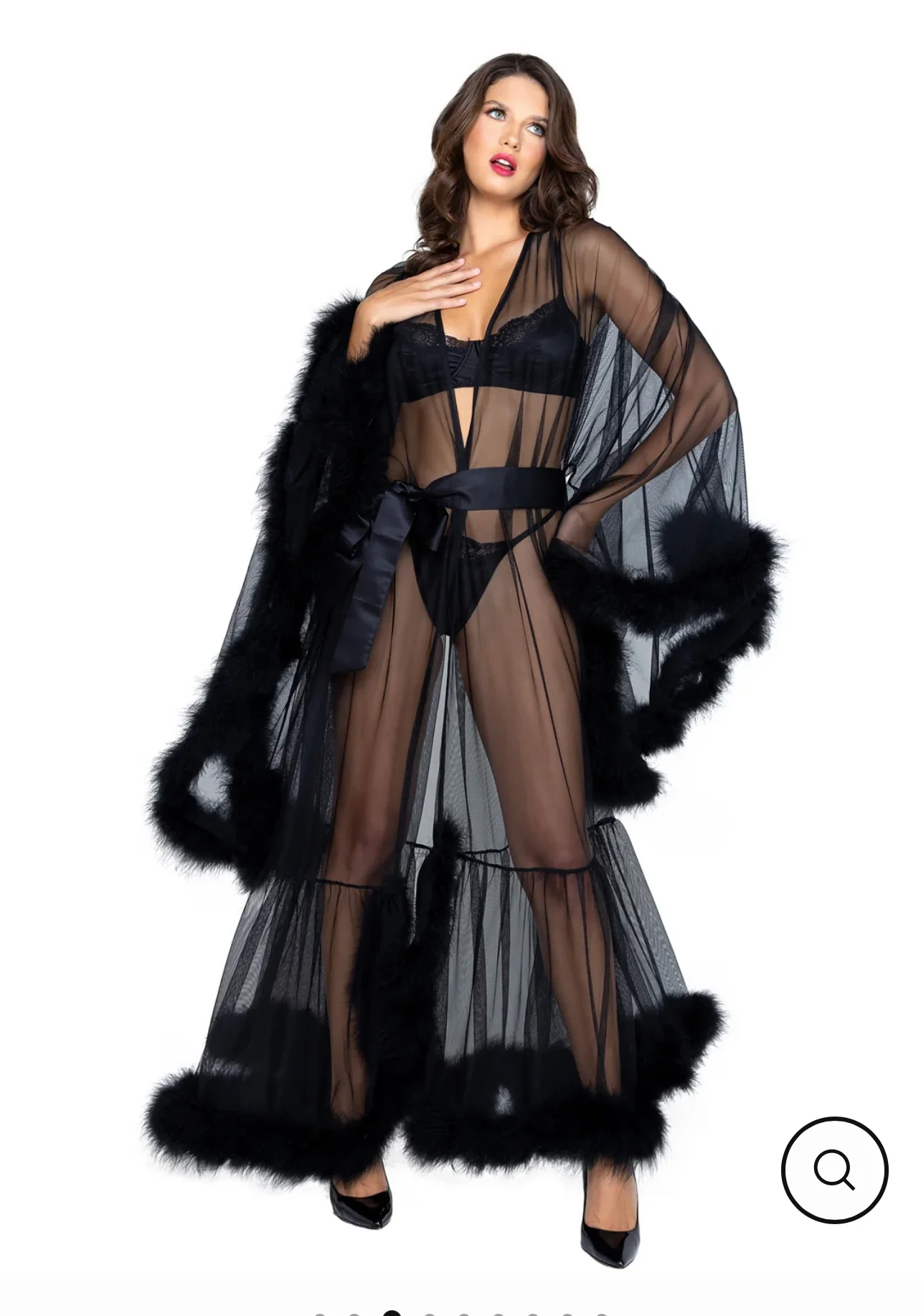 Marabou Hollywood Glam Luxury Robe - Image 2