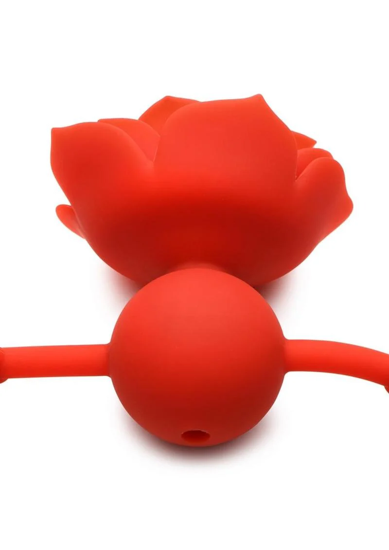 Master Series Blossom Gag Silicone Rose Gag - Image 4