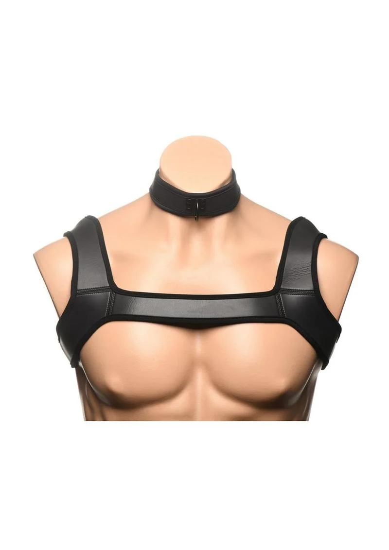 Master Series Full Pup Arsenal Set Neoprene Puppy Hood, Chest Harness, Collar with Leash and Arm Bands - Image 3