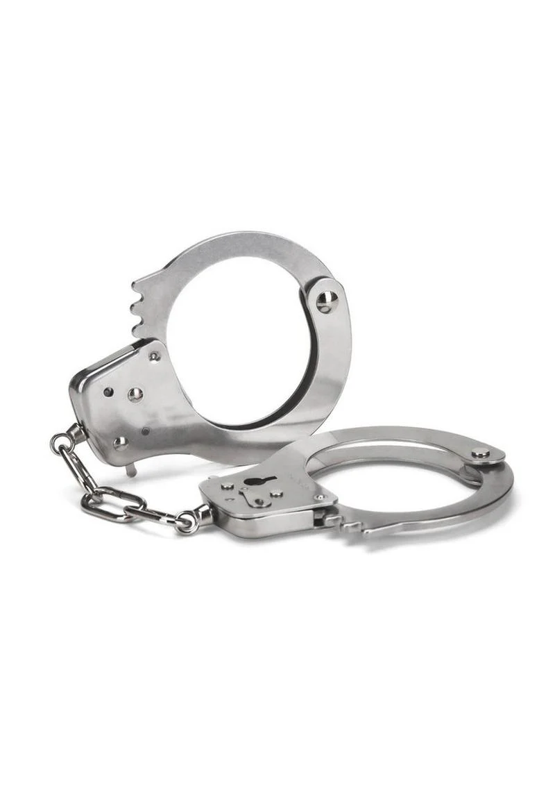 ME YOU US Bondage Metal Handcuffs - Stainless - Image 2