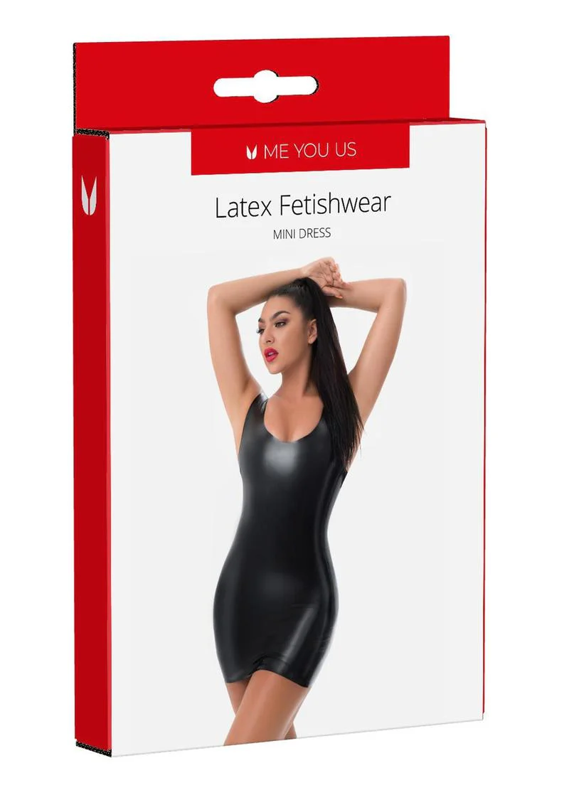 ME YOU US Latex Mini Dress - Image 6