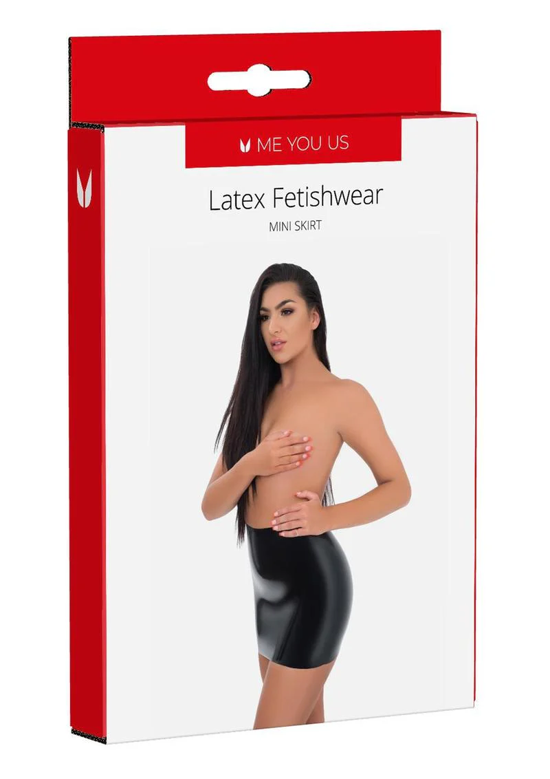 ME YOU US Latex Mini Skirt - Image 6