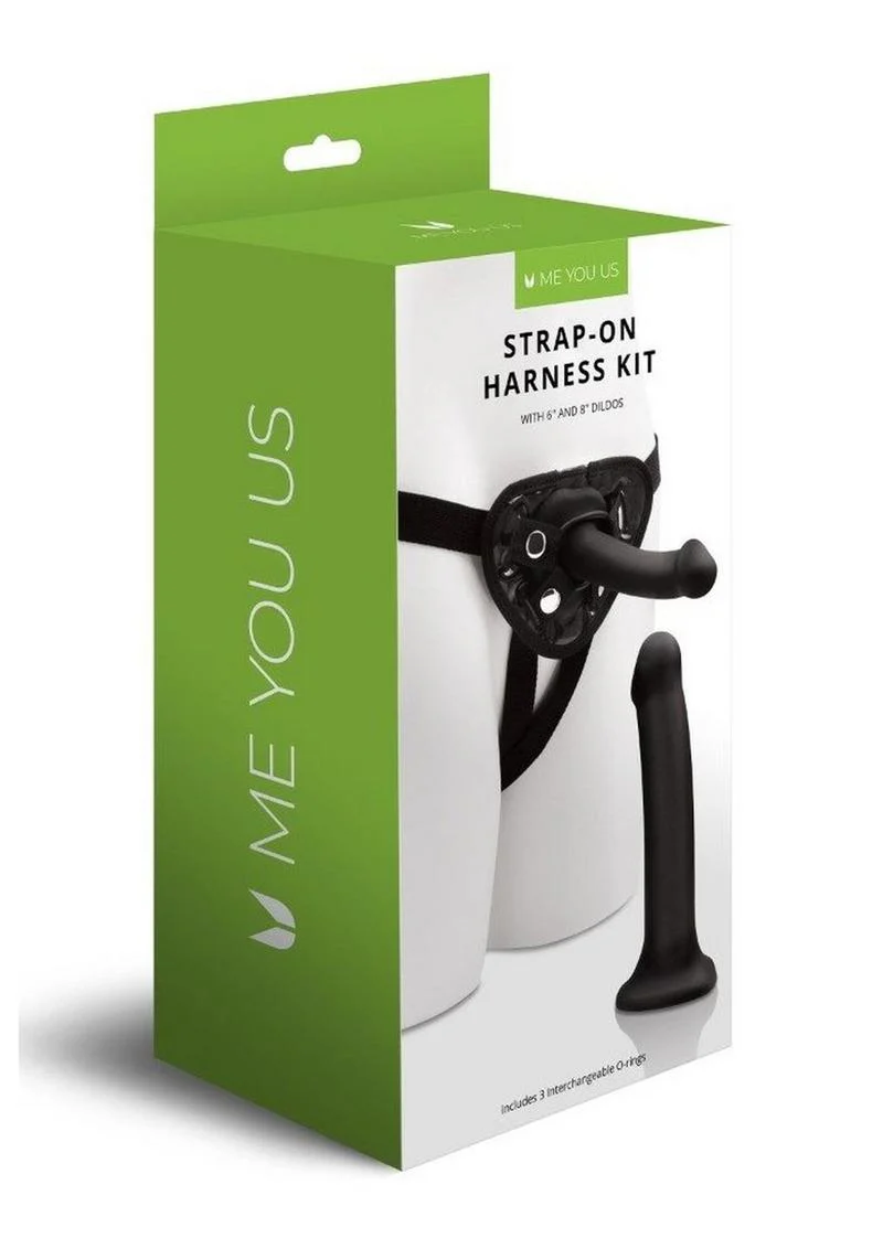 ME YOU US Strap-On Harness Kit with 6in and 8in Dildos - Image 2