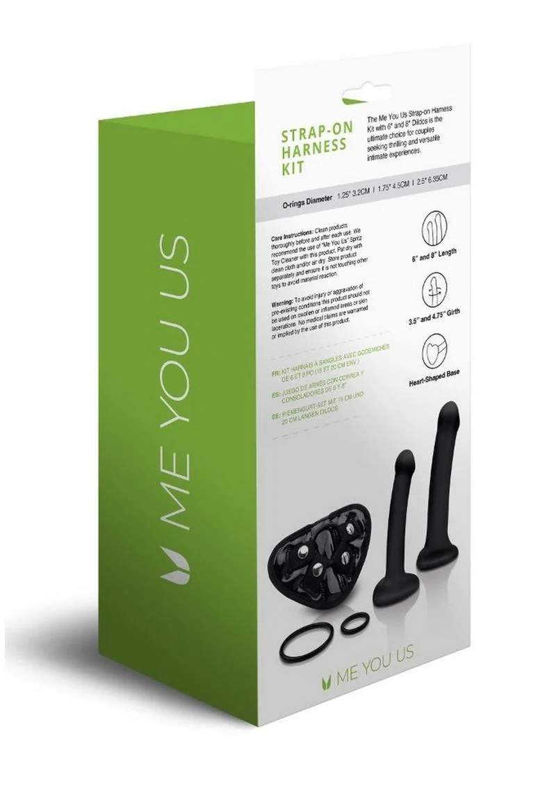 ME YOU US Strap-On Harness Kit with 6in and 8in Dildos - Image 4
