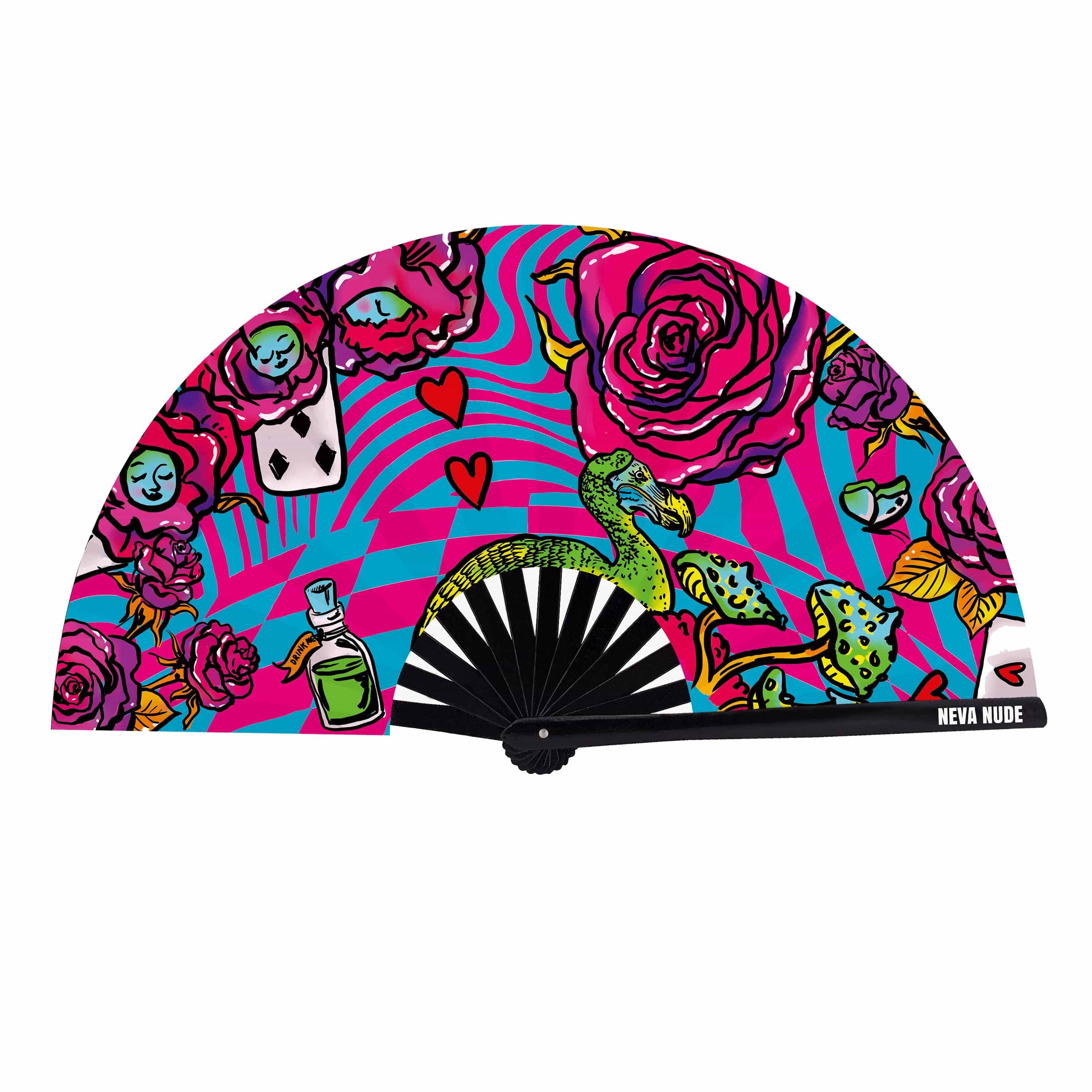 Meanie Queenie Blacklight Large Folding Fan - Image 2