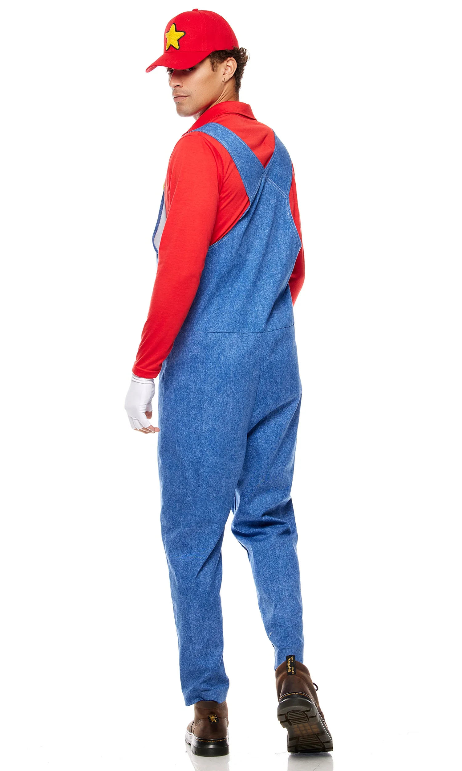 Men's Power Up Video Game Character Costume: Iconic 4-Piece Cosplay Outfit - Image 2