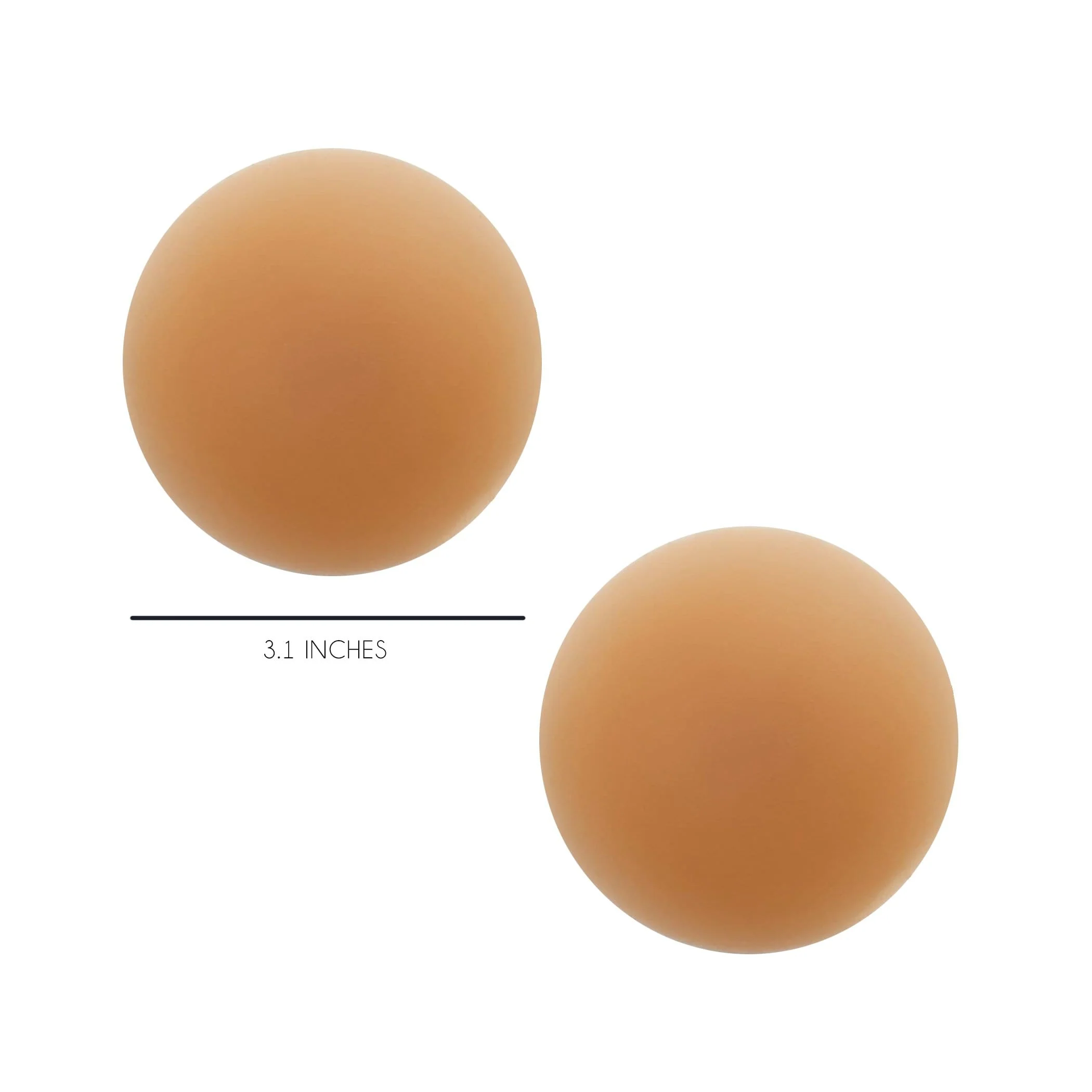 Mocha Yummy Skin INVISIBLE REUSABLE Silicone Nipple Cover Pasties - Image 2