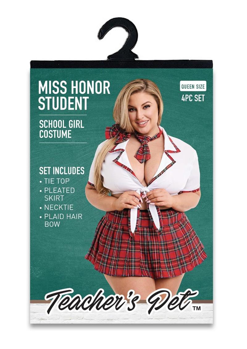 Ms Honor Student 4pc School Girl Costume - Image 6