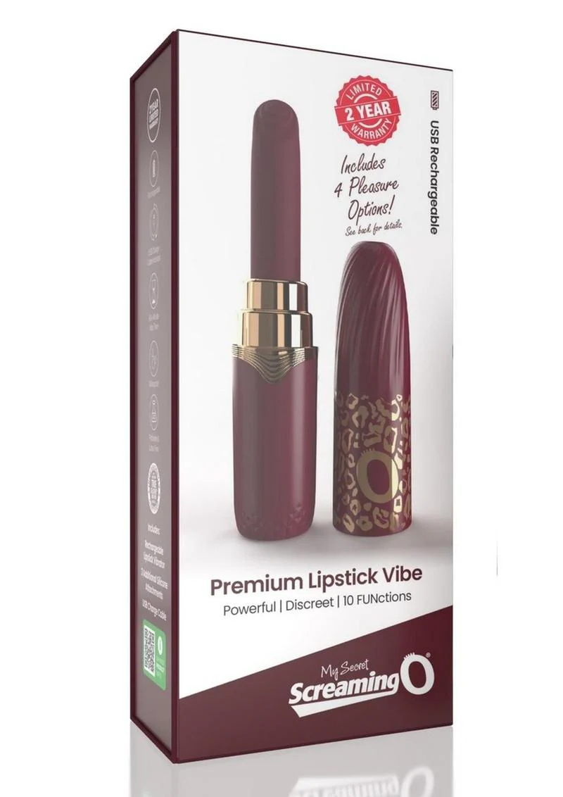 My Secret Premium Rechargeable Lipstick Vibrator - Image 2