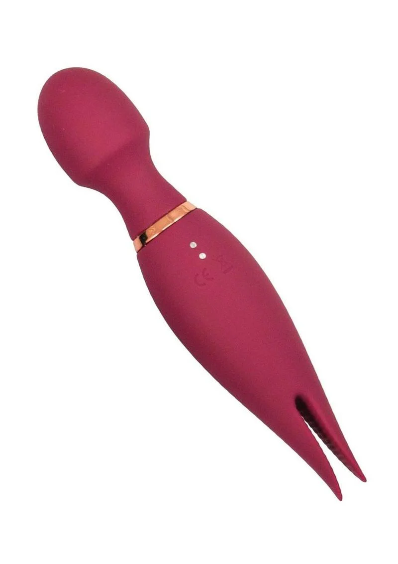 Mystique Vibrating Massagers Rechargeable Silicone Magic Wand - Image 3
