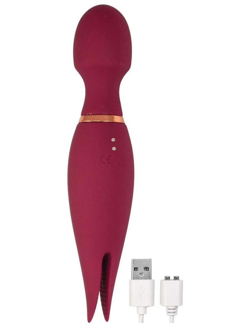 Mystique Vibrating Massagers Rechargeable Silicone Magic Wand - Image 4