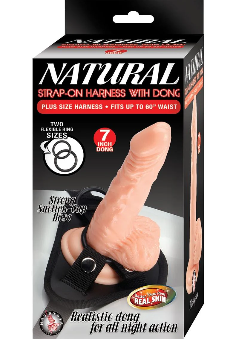 Natural Strap-On Harness with Dong - Image 2
