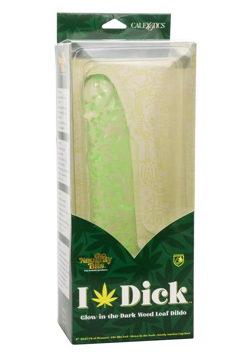 Naughty Bits I Leaf Dick Glow In The Dark Weed Leaf Filled Dildo - Image 2