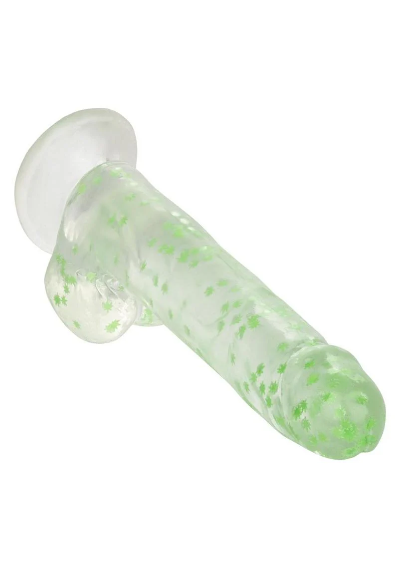 Naughty Bits I Leaf Dick Glow In The Dark Weed Leaf Filled Dildo - Image 3
