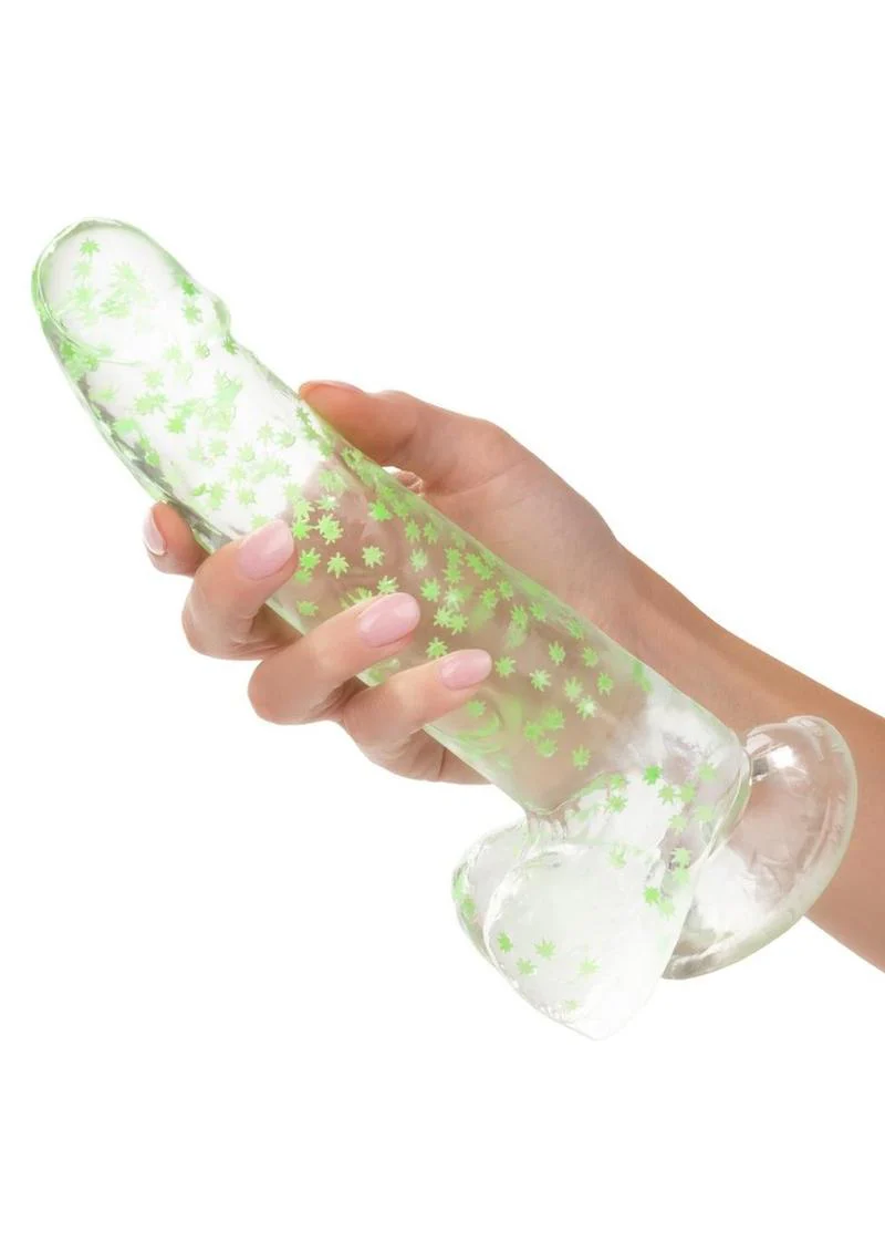 Naughty Bits I Leaf Dick Glow In The Dark Weed Leaf Filled Dildo - Image 4
