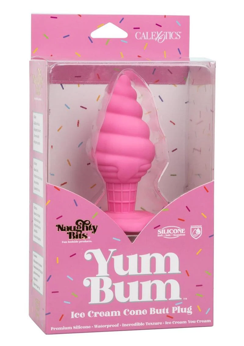 Naughty Bits Yum Bum Ice Cream Cone Silicone Butt Plug - Image 2