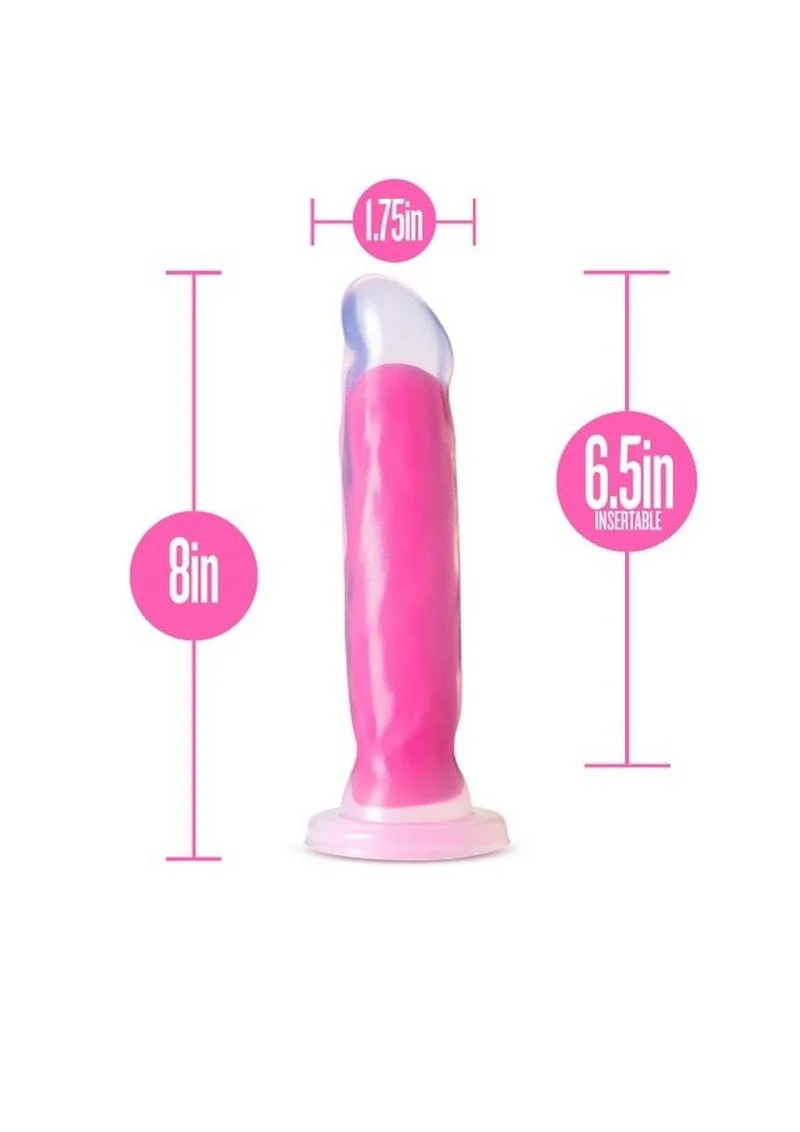 Neo Elite Glow In The Dark Marquee Silicone Dual Dense Dildo - Image 4