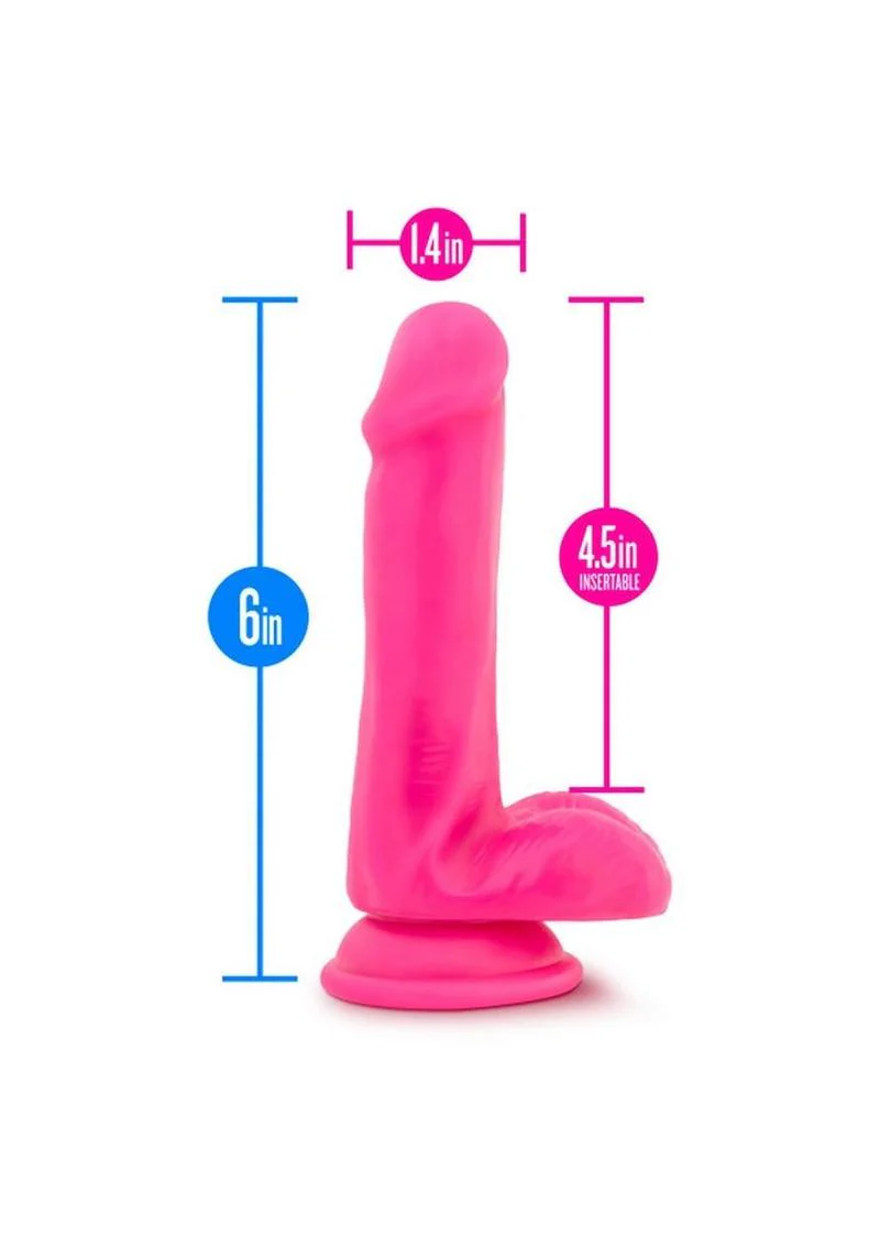 Neo Elite Silicone Dual Density Dildo with Balls - Image 18
