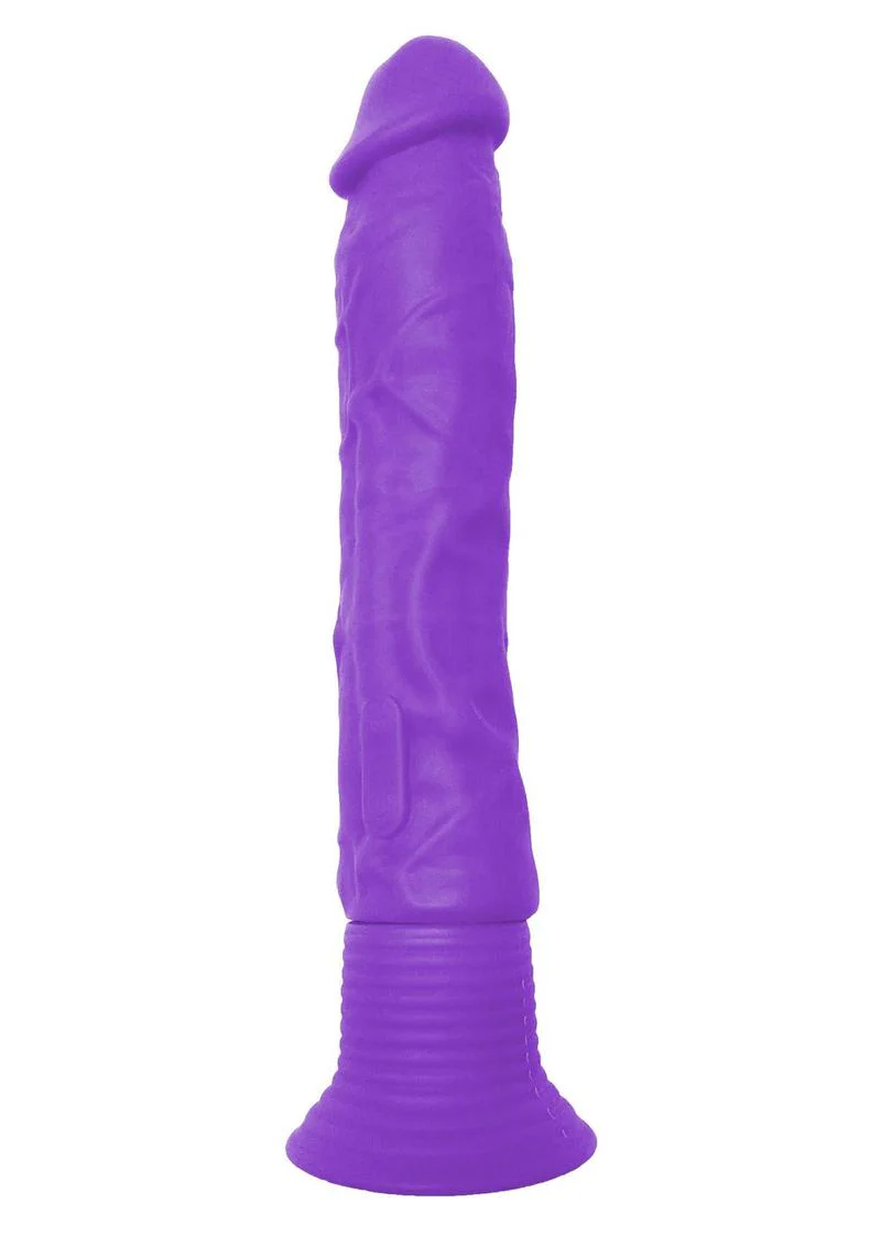 Neon Silicone Wallbanger Vibrating Dildo - Image 5