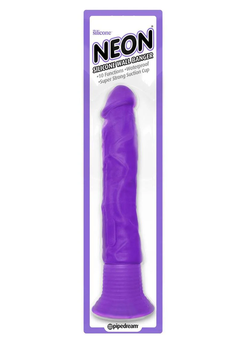 Neon Silicone Wallbanger Vibrating Dildo - Image 6