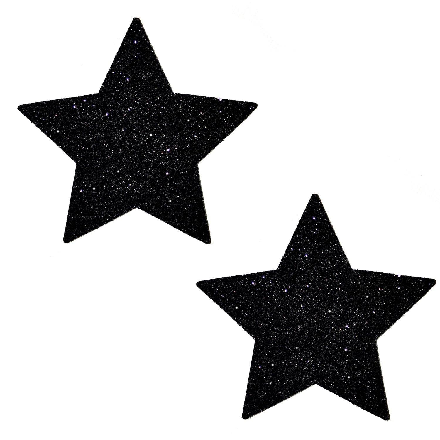 Neva Nude - Black Malice Glitter Starry Nights Nipple Cover Pasties