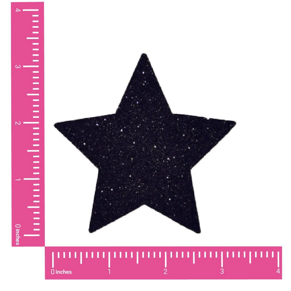 Neva Nude - Black Malice Glitter Starry Nights Nipple Cover Pasties - Image 2
