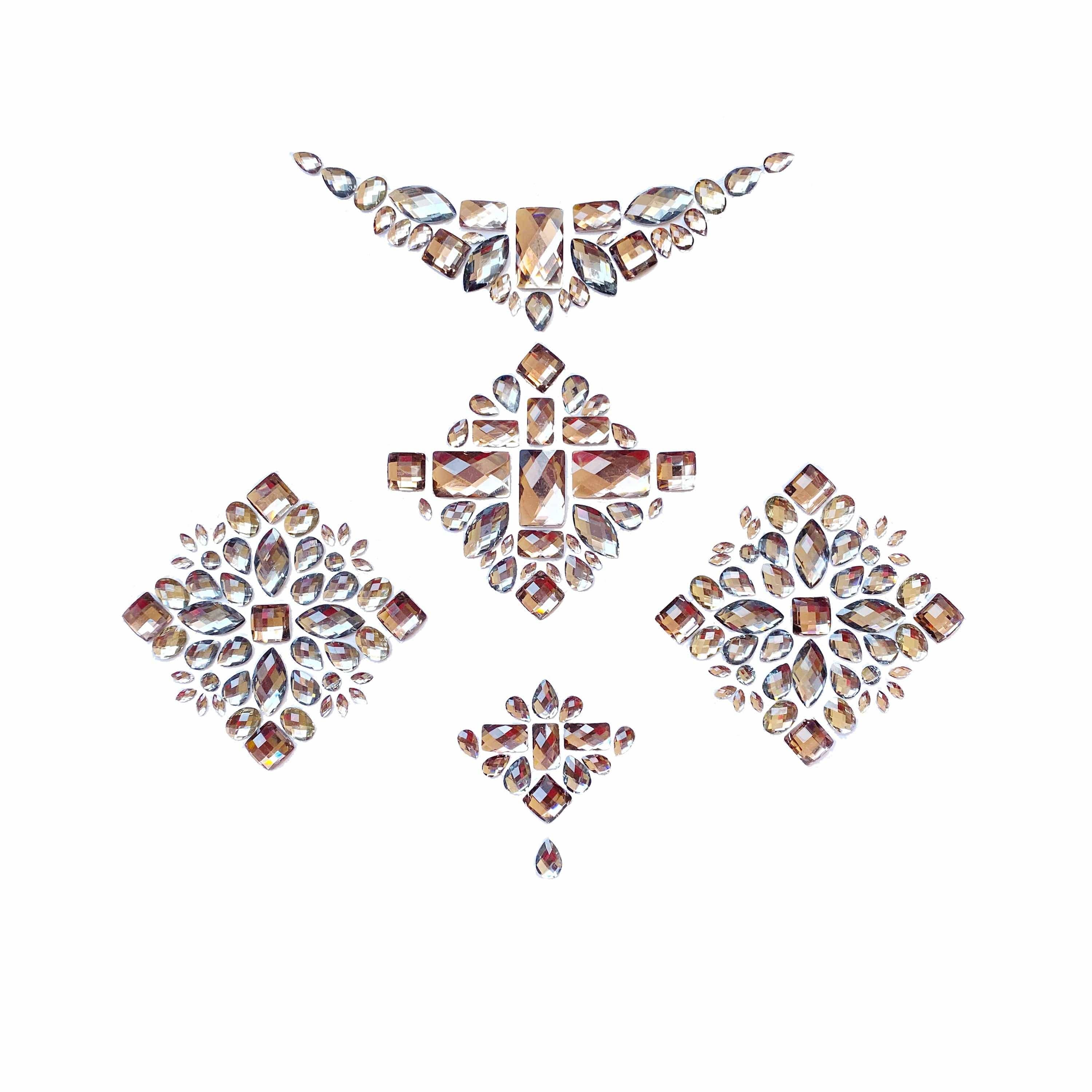 Neva Nude - Hunger Games Crystal Jewel Nipple Sticker Crop Top - Image 2