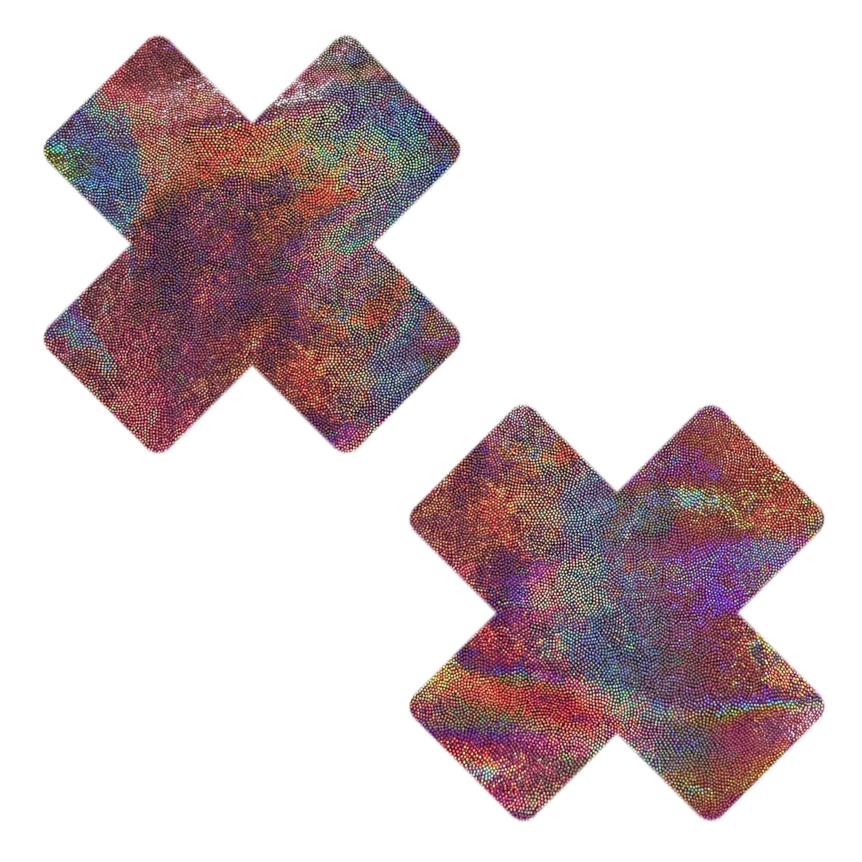 Neva Nude - Perfect Pino Holographic X Factor Nipple Cover Pasties - Image 2