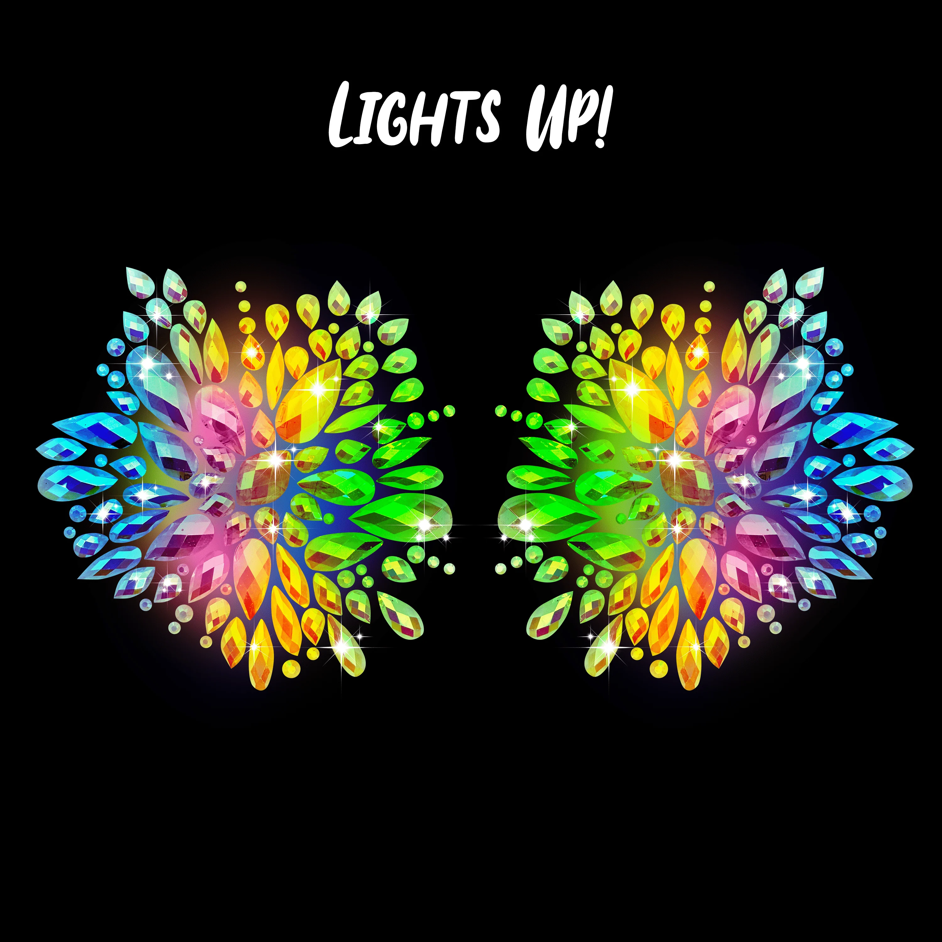Neva Nude - Shine Bright LED LumiNip Light Up Crystal Nipple Cover - Image 2
