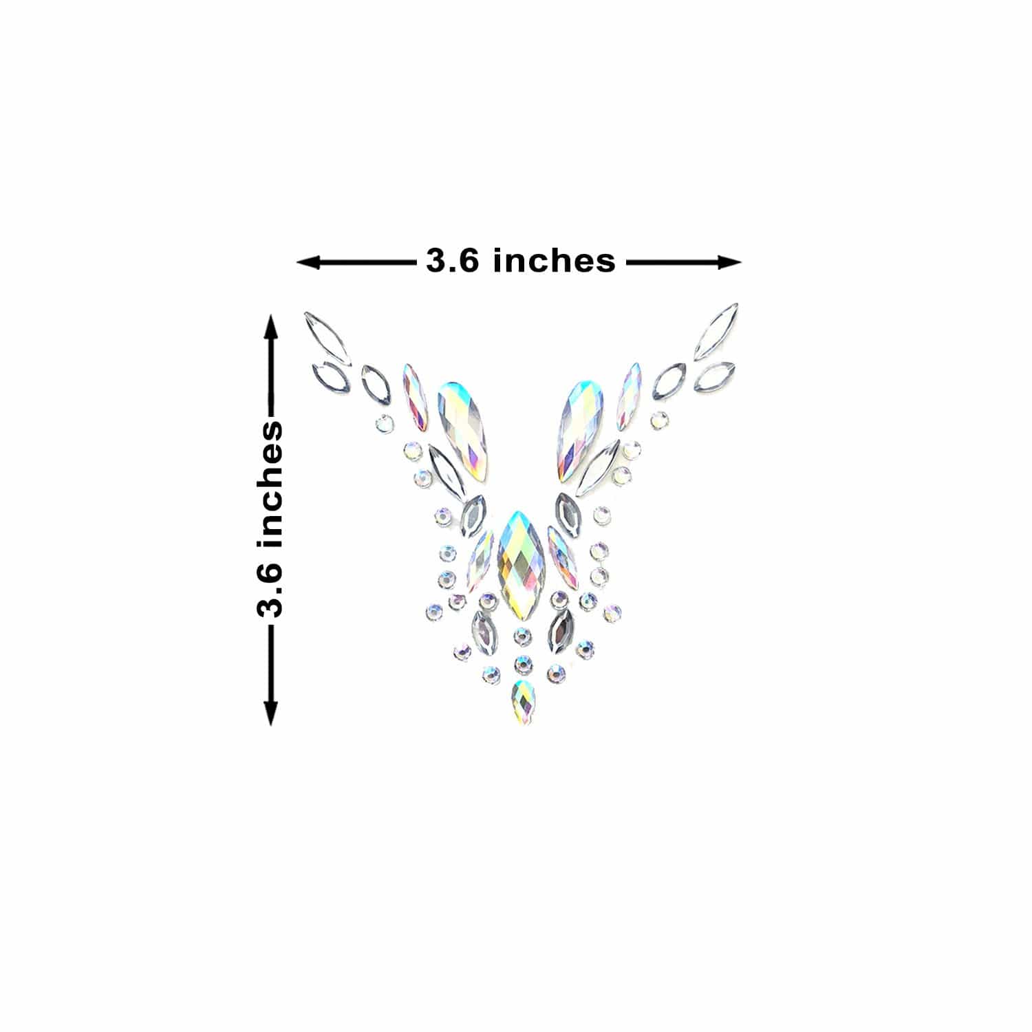 Neva Nude - Star Fall Crystal Jewel BodiStix Body Sticker - Image 2