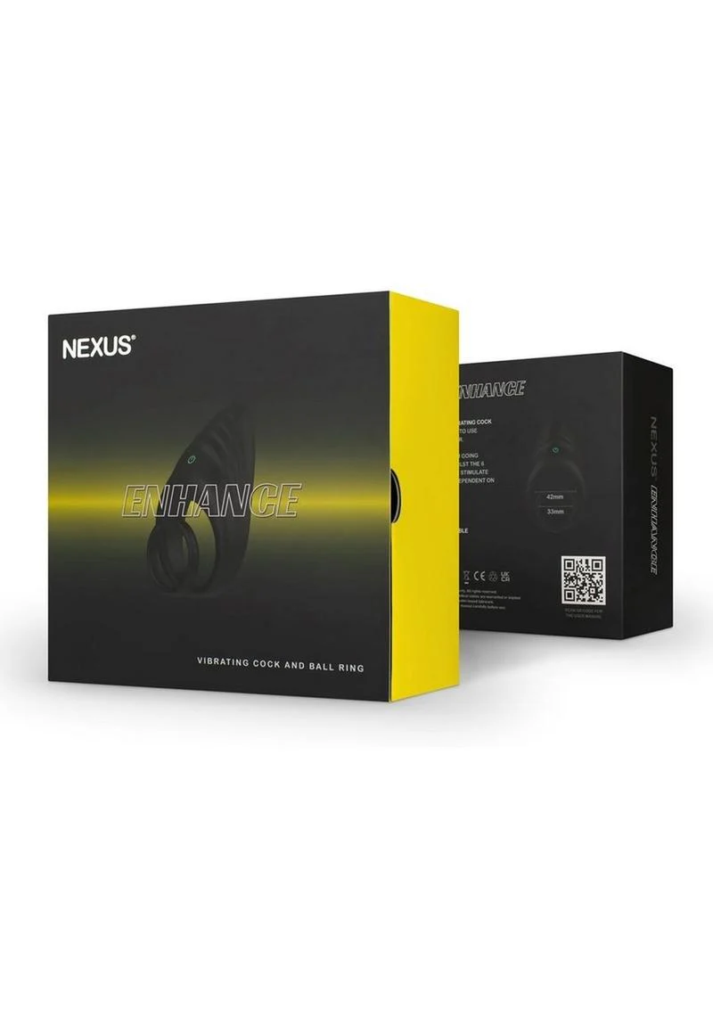 Nexus Enhance Rechargeable Silicone Vibrating Cock and Ball Ring - Image 2