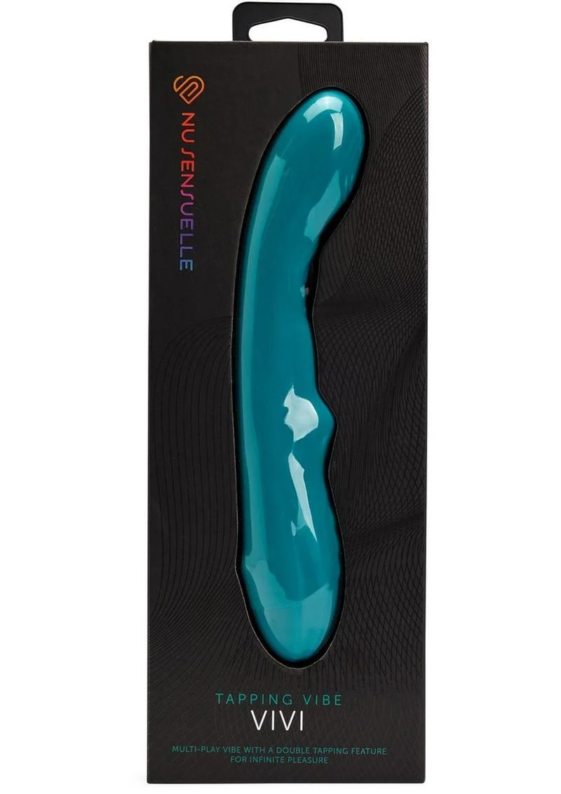Nu Sensuelle Vivi Rechargeable Silicone Double Tapping Vibe with Clitoral Stimulation - Image 2