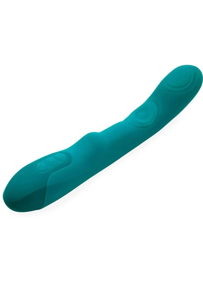 Nu Sensuelle Vivi Rechargeable Silicone Double Tapping Vibe with Clitoral Stimulation - Image 3
