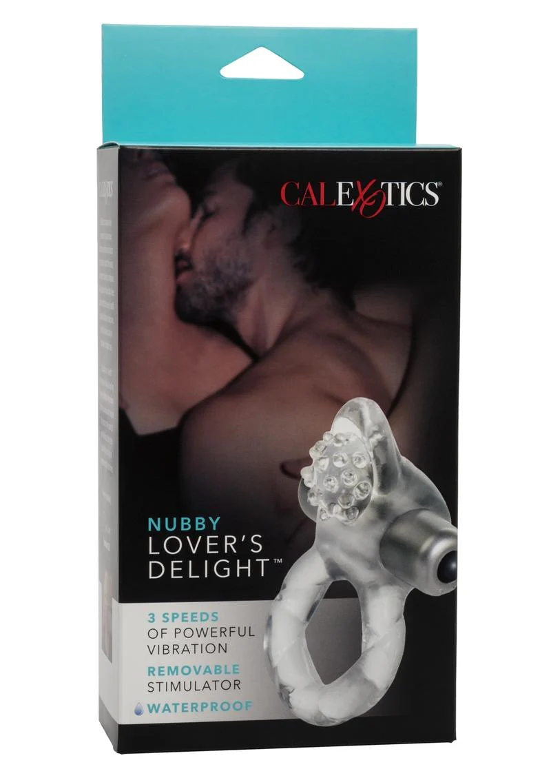 Nubby Lover's Delight Vibrating Cock Ring Cock Ring with Clitoral Stimulation - Image 2