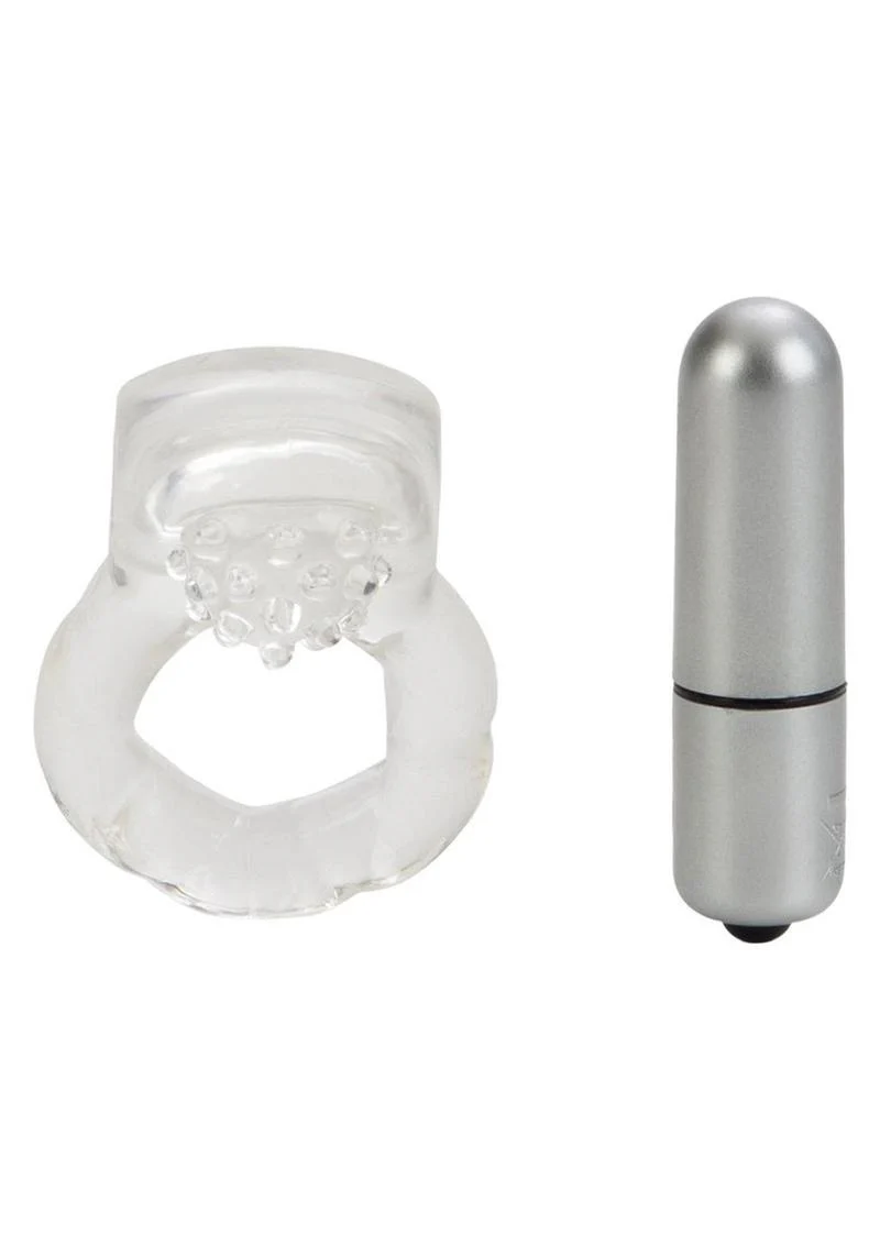 Nubby Lover's Delight Vibrating Cock Ring Cock Ring with Clitoral Stimulation - Image 3