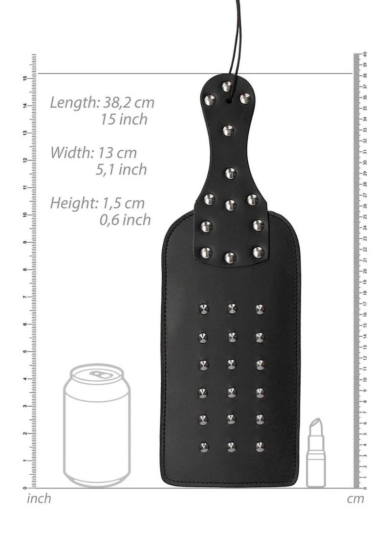 Ouch! Pain Studded Leather Paddle - Image 4