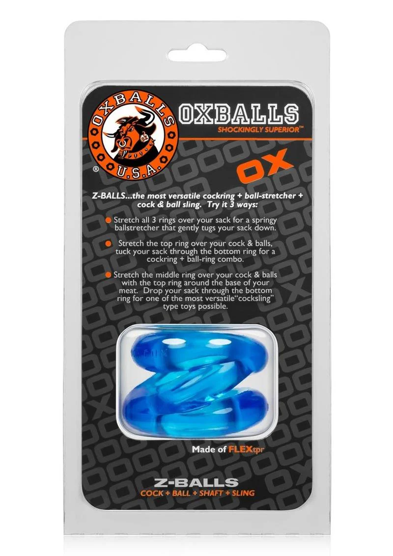Oxballs Atomic Jock Z-Balls Cock Ring and Ball Stretcher - Image 6