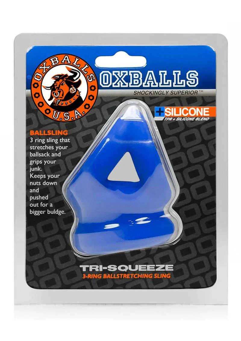 Oxballs Tri-Squeeze Silicone 3-Ring Ball Stretching Sling - Image 6