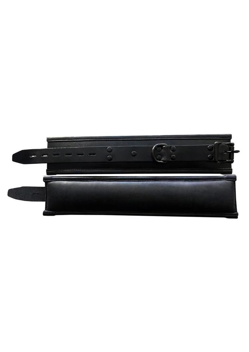 Padded Leather Wrist Cuffs - Image 2