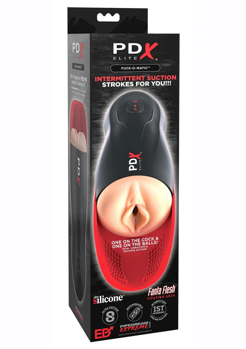 Pdx Elite Fuck-O-Matic Stroker Rechargeable Masturbator - Pussy - Image 2