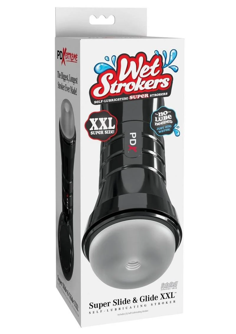 Pdx Extreme Wet Strokers Super Slide and Glide XXL - Frosted - Image 2